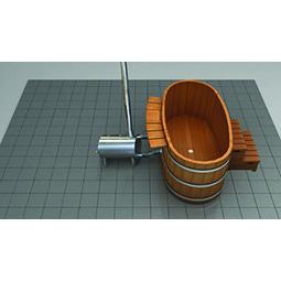 2 Person Wood Fired Ofuro Tub – Oval