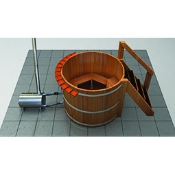 6 Person Wood Fired Hot Tub - Wood Water Stoves
