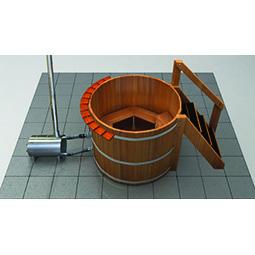 4 Person Wood Fired Hot Tub - Wood Water Stoves
